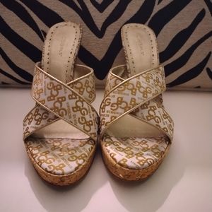 BCBG slingback cork heel stiletto Shoes